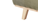 Corner Sofa NORA Fabric Green 3 Seater Left Hand