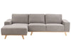 Corner Sofa Fabric Taupe 3 Seater Right Hand