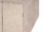 Corner Sofa LOFOTEN Velvet Beige 3 Seater Left Hand