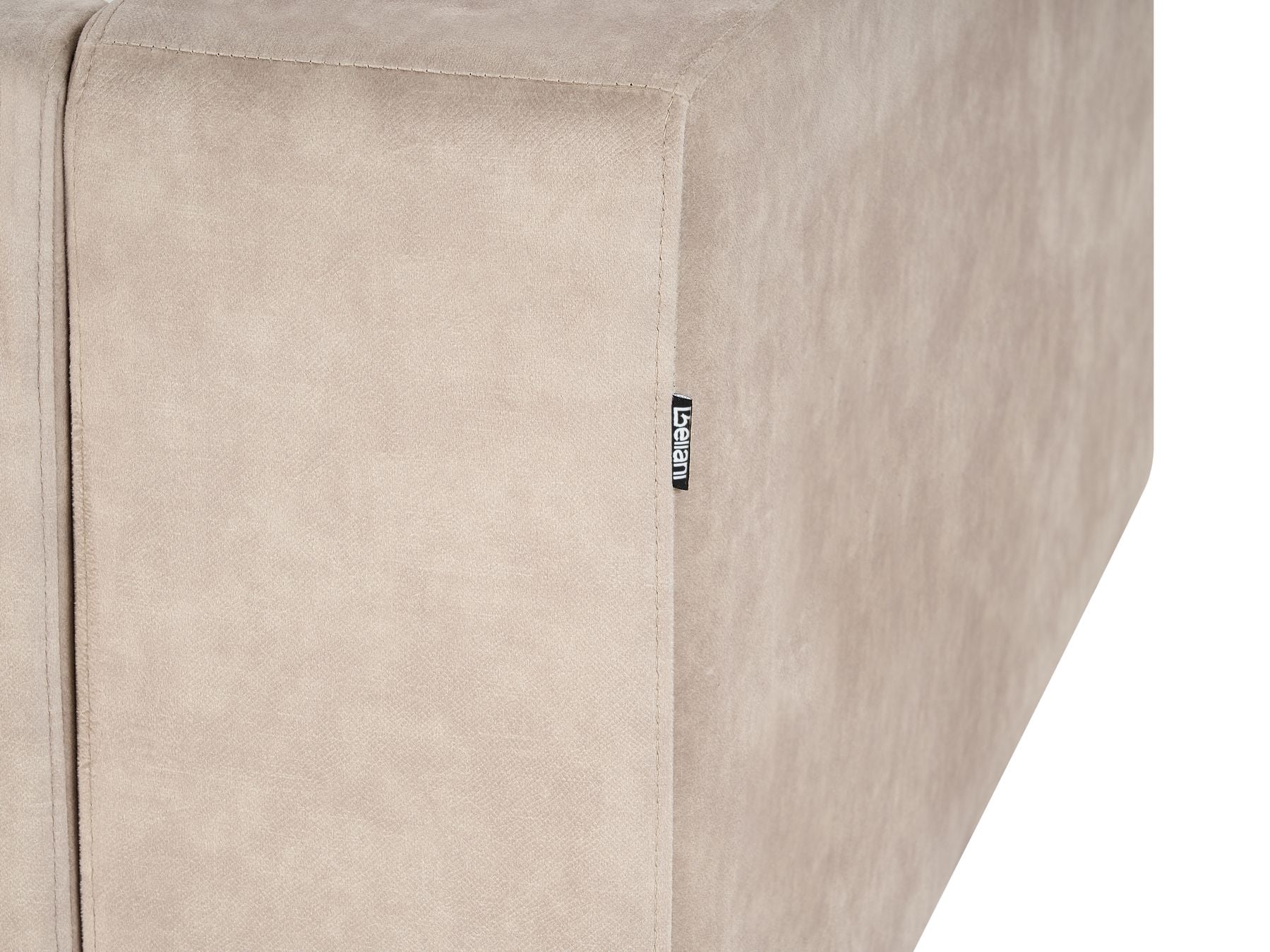 Corner Sofa LOFOTEN Velvet Beige 3 Seater Left Hand