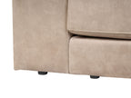 Corner Sofa LOFOTEN Velvet Beige 3 Seater Left Hand