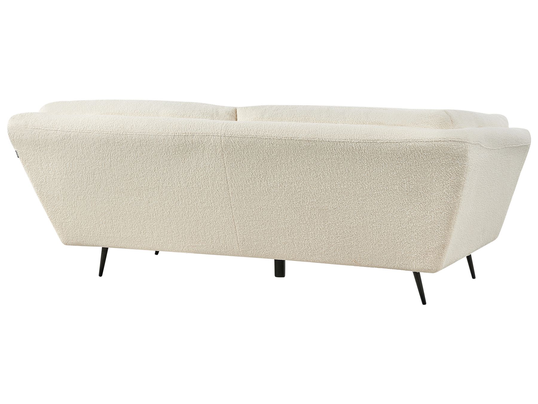 3 Seater Boucle Sofa White LENVIK