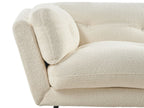3 Seater Boucle Sofa White LENVIK