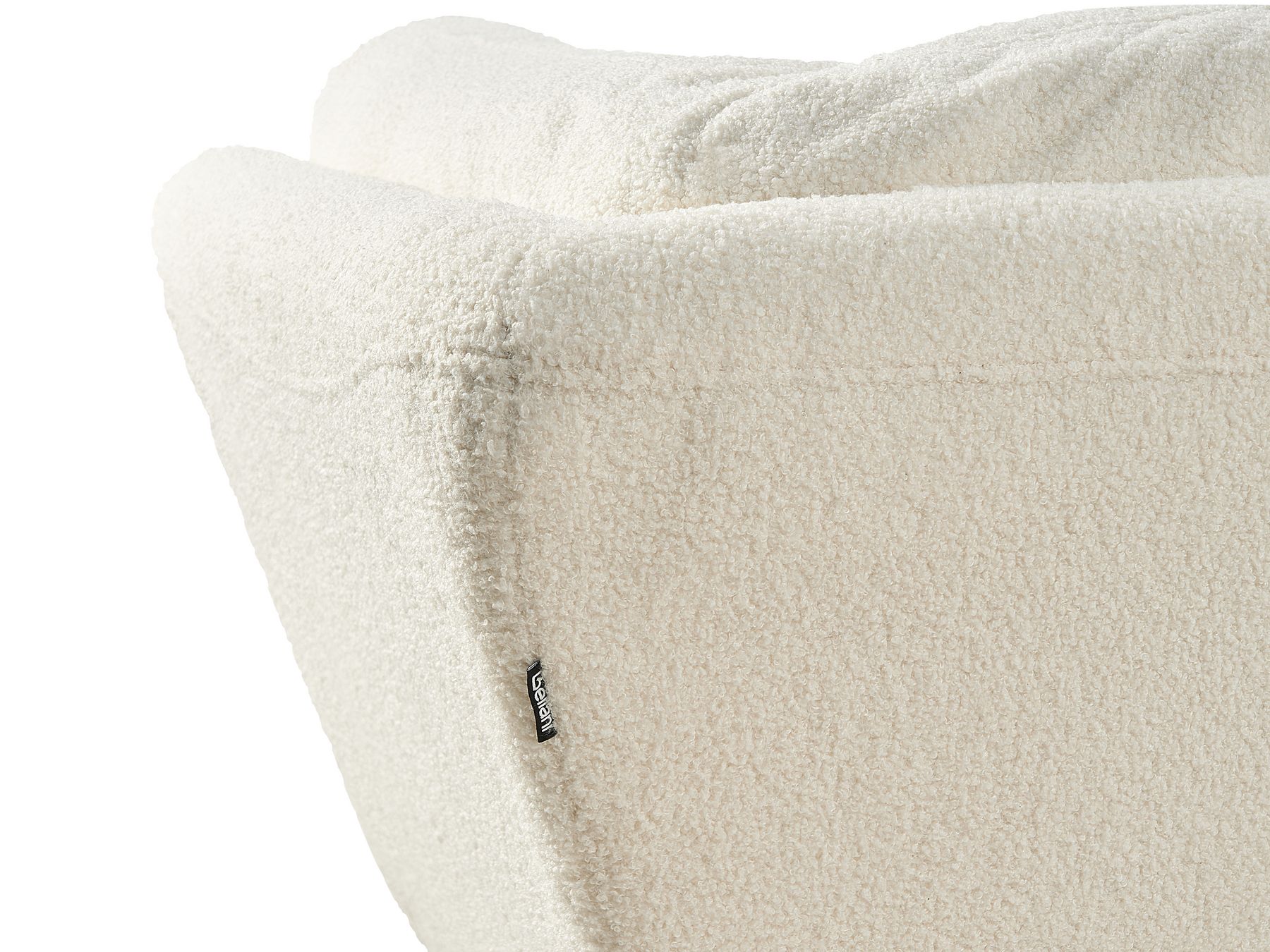 3 Seater Boucle Sofa White LENVIK
