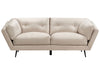 3 Seater Velvet Sofa Beige