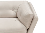 3 Seater Velvet Sofa Beige LENVIK