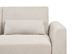 Corner Sofa Bed OLLSTA Fabric Light Beige 3 Seater Right Hand