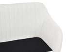 2 Seater Boucle Kitchen Sofa Off-White TABY