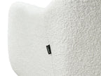 2 Seater Boucle Kitchen Sofa Off-White TABY