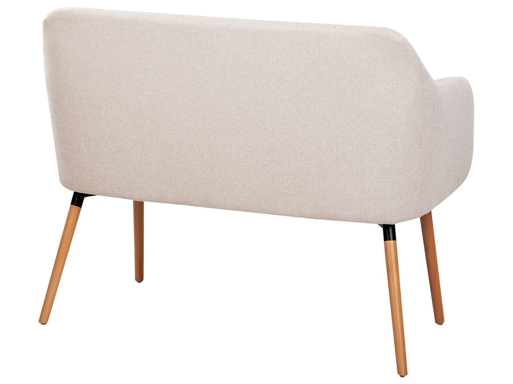 2 Seater Fabric Kitchen Sofa Light Beige TABY