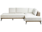 Corner Sofa MYKEN Fabric Off-White 3 Seater Left Hand