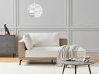 Corner Sofa MYKEN Fabric Off-White 3 Seater Left Hand