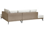 Corner Sofa MYKEN Fabric Off-White 3 Seater Left Hand