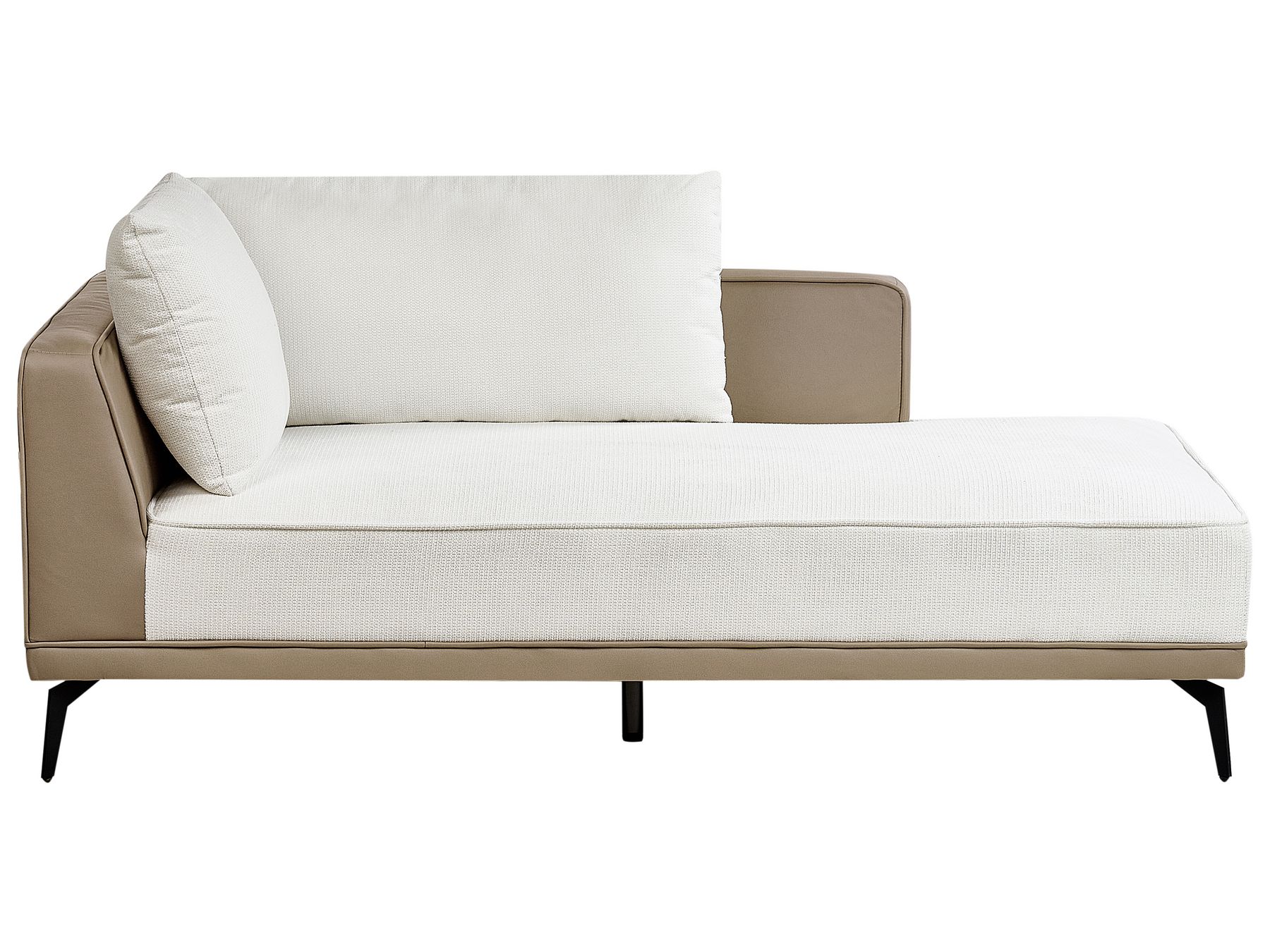 Corner Sofa MYKEN Fabric Off-White 3 Seater Left Hand
