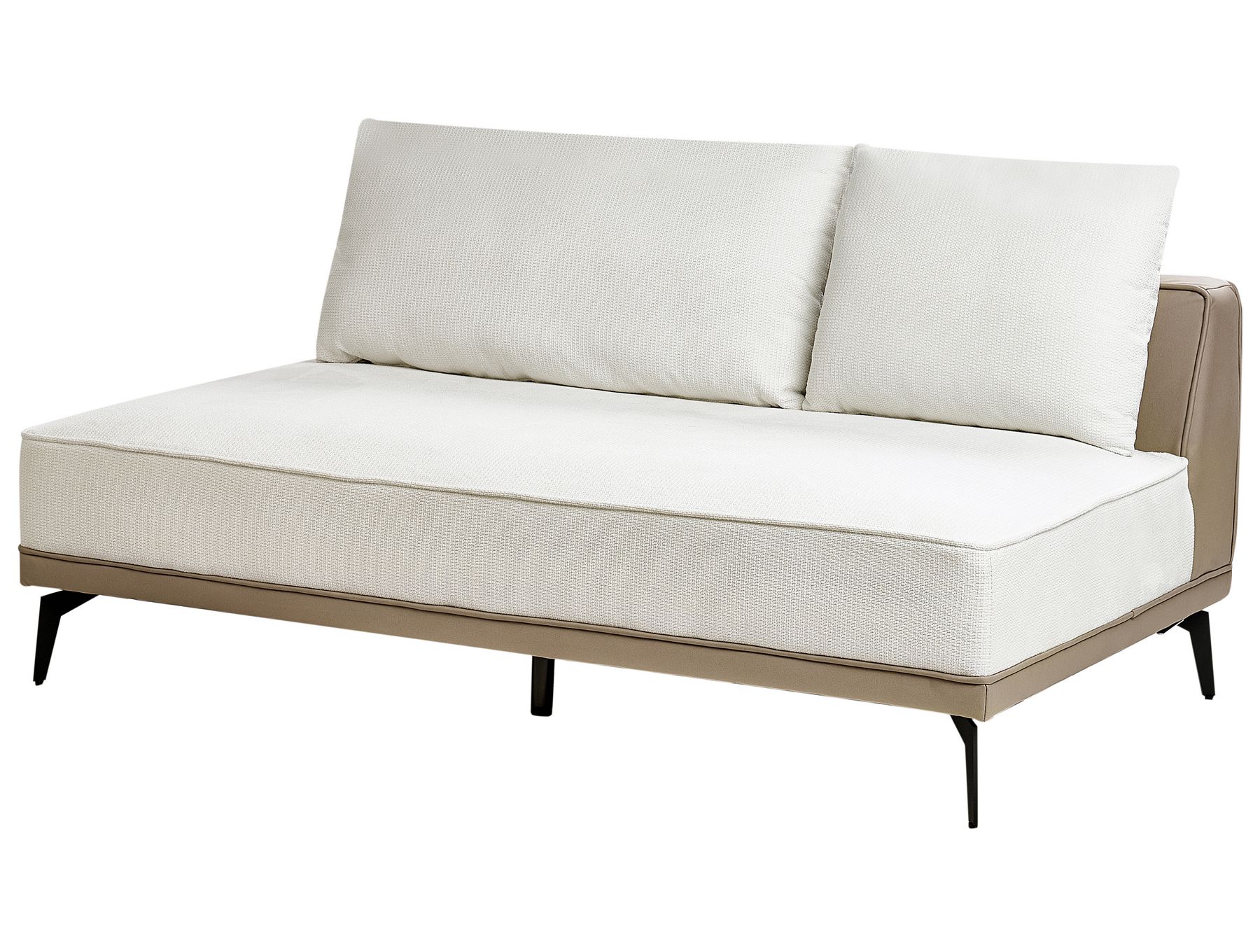 Corner Sofa MYKEN Fabric Off-White 3 Seater Left Hand