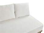 Corner Sofa MYKEN Fabric Off-White 3 Seater Left Hand