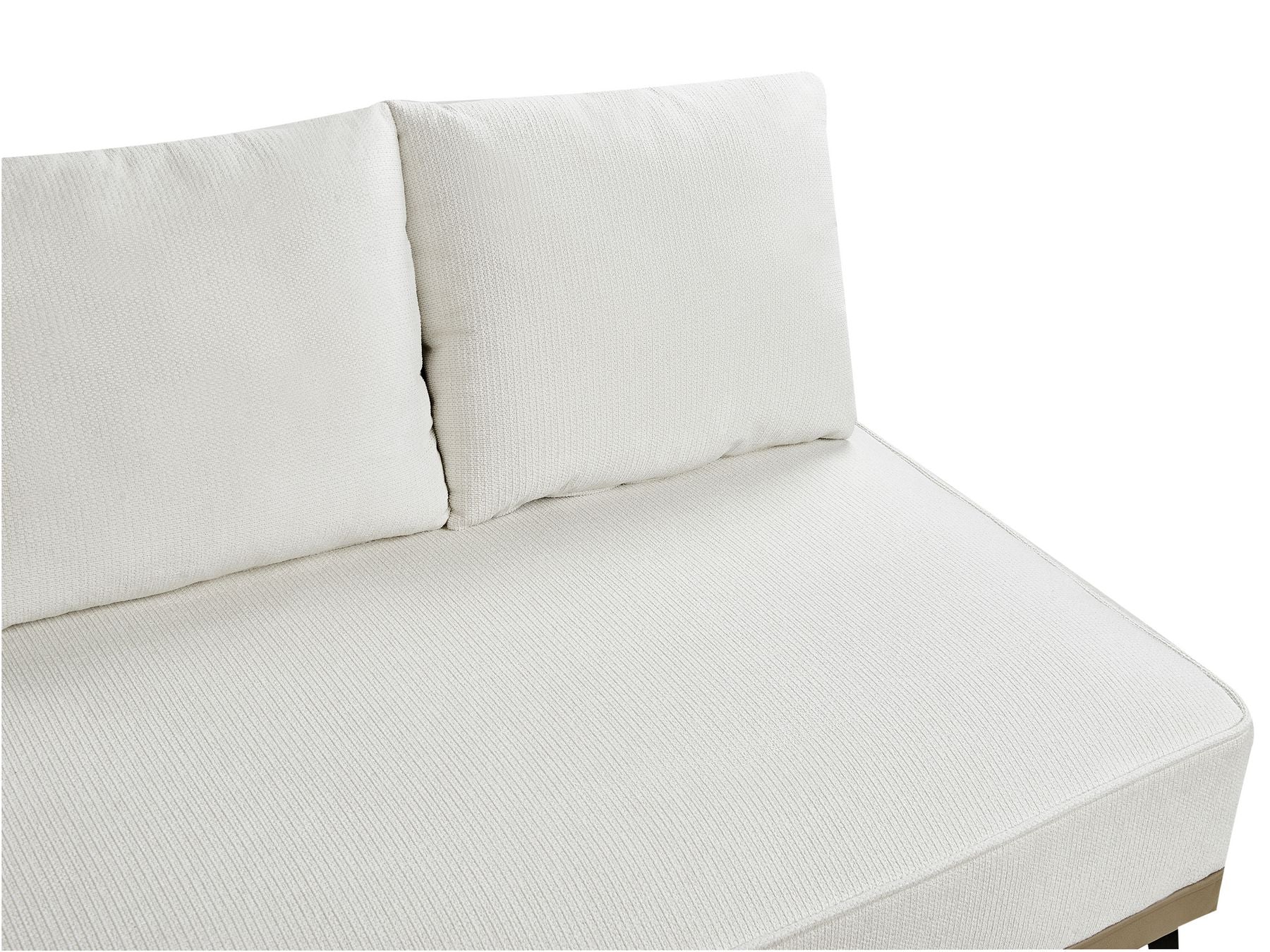 Corner Sofa MYKEN Fabric Off-White 3 Seater Left Hand