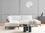 Corner Sofa MYKEN Fabric Off-White 3 Seater Right Hand