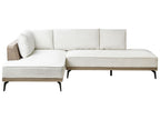 Corner Sofa MYKEN Fabric Off-White 3 Seater Right Hand