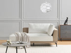 Corner Sofa MYKEN Fabric Off-White 3 Seater Right Hand