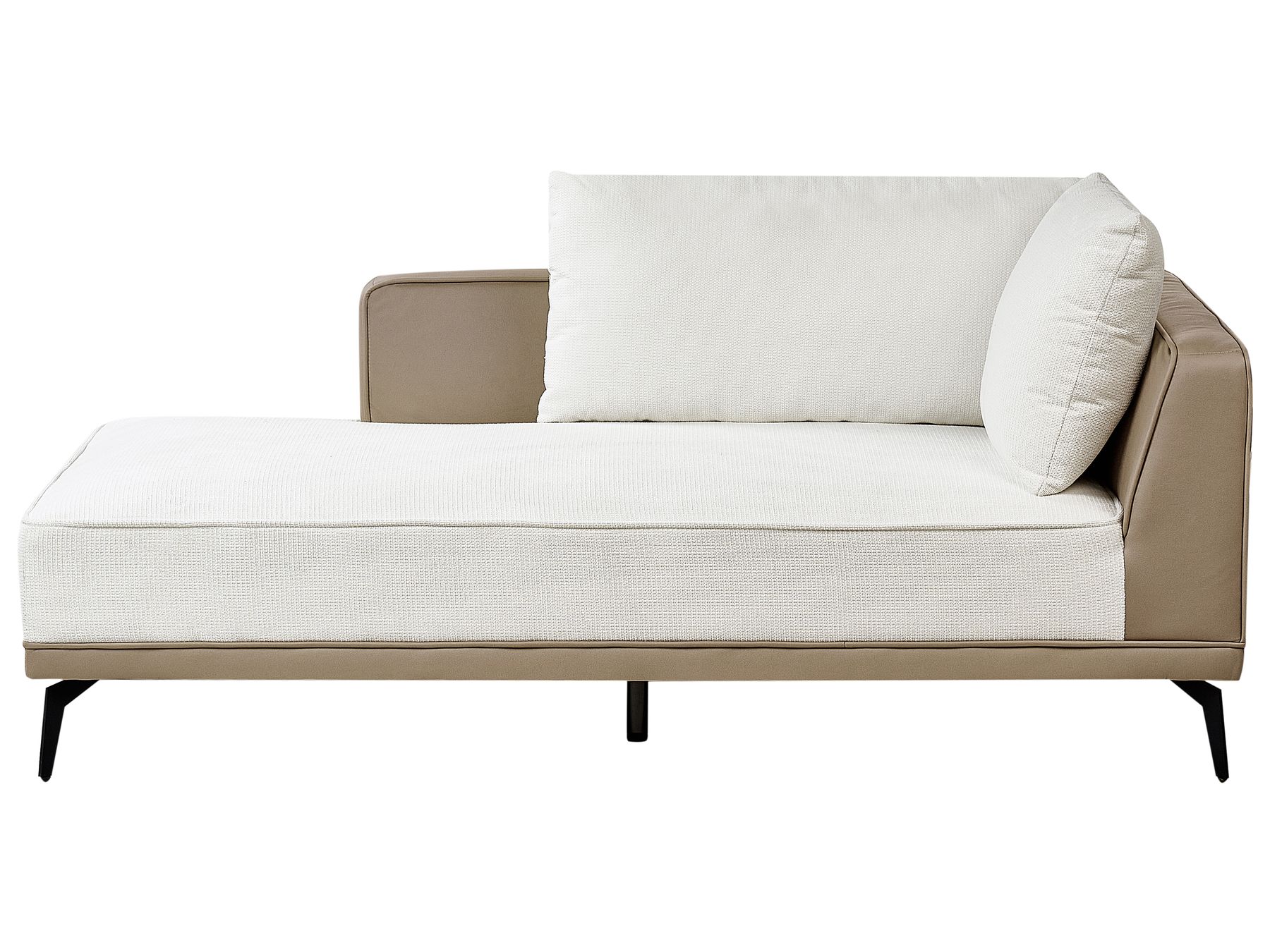 Corner Sofa MYKEN Fabric Off-White 3 Seater Right Hand