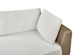 Corner Sofa MYKEN Fabric Off-White 3 Seater Right Hand