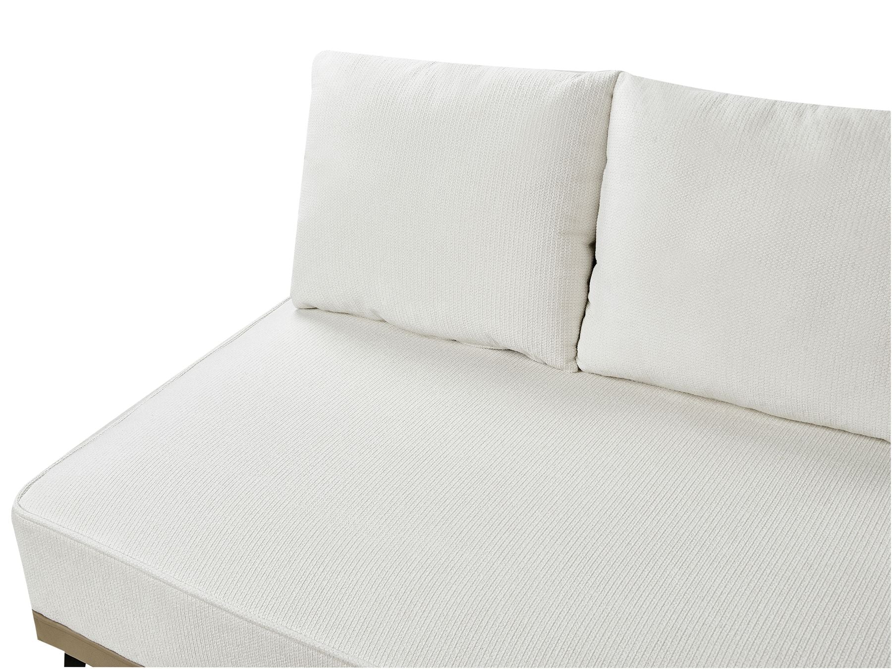Corner Sofa MYKEN Fabric Off-White 3 Seater Right Hand