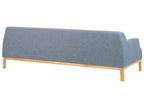 3 Seater Fabric Sofa Blue SOSJO