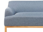 3 Seater Fabric Sofa Blue SOSJO