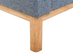 3 Seater Fabric Sofa Blue SOSJO