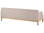 3 Seater Fabric Sofa Light Brown SOSJO