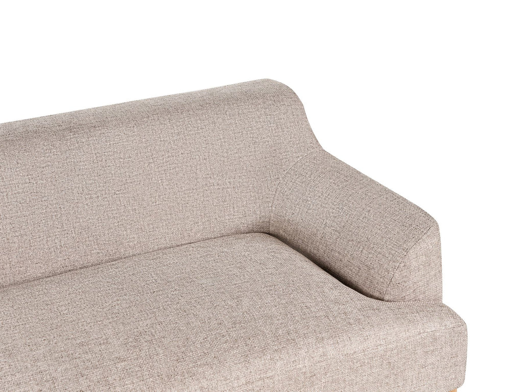 3 Seater Fabric Sofa Light Brown SOSJO