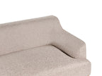 3 Seater Fabric Sofa Light Brown SOSJO