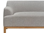3 Seater Fabric Sofa Grey SOSJO