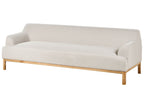 3 Seater Fabric Sofa Light Beige SOSJO