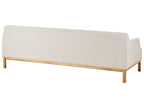 3 Seater Fabric Sofa Light Beige SOSJO