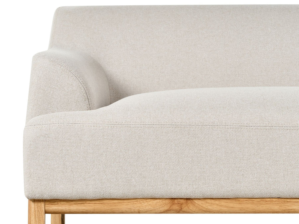 3 Seater Fabric Sofa Light Beige SOSJO
