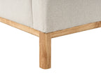 3 Seater Fabric Sofa Light Beige SOSJO