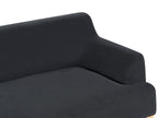 3 Seater Fabric Sofa Black SOSJO