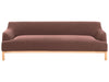 3 Seater Fabric Sofa Burgundy