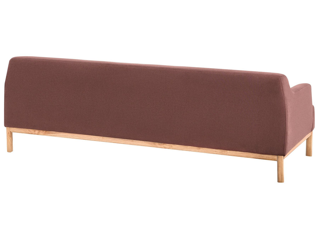 3 Seater Fabric Sofa Burgundy SOSJO