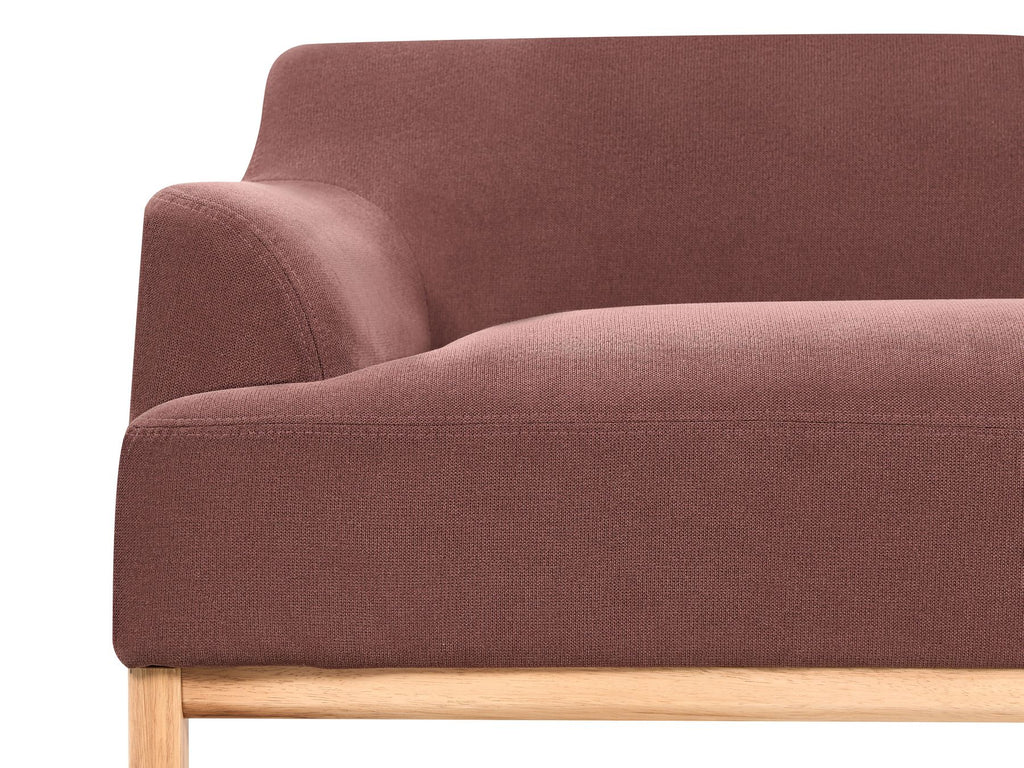 3 Seater Fabric Sofa Burgundy SOSJO