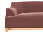 3 Seater Fabric Sofa Burgundy SOSJO
