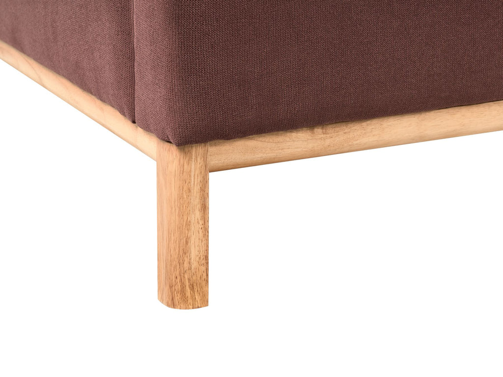 3 Seater Fabric Sofa Burgundy SOSJO