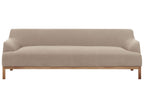 3 Seater Fabric Sofa Taupe SOSJO