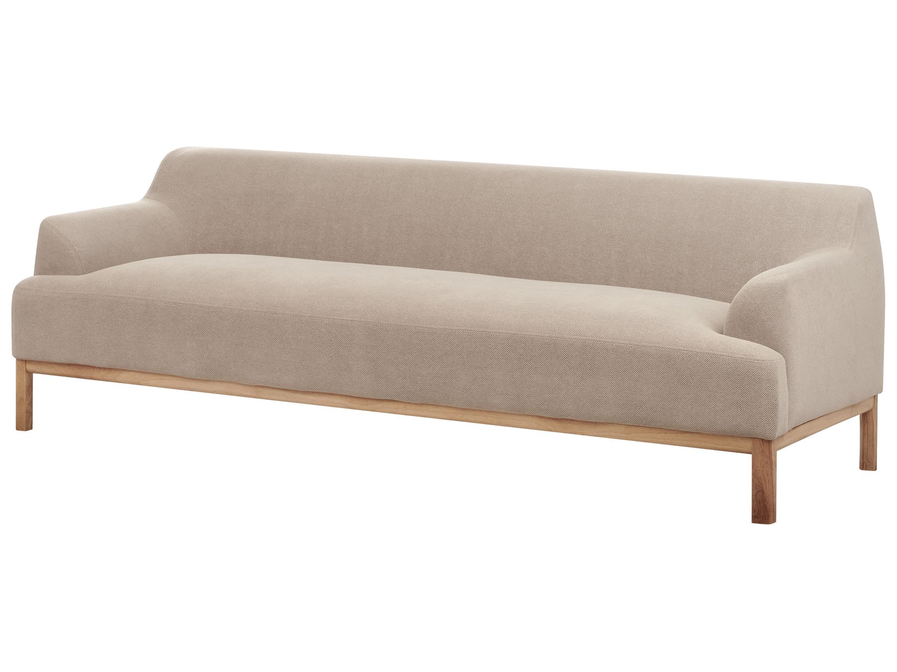 3 Seater Fabric Sofa Taupe SOSJO