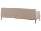 3 Seater Fabric Sofa Taupe SOSJO