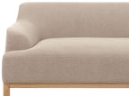 3 Seater Fabric Sofa Taupe SOSJO