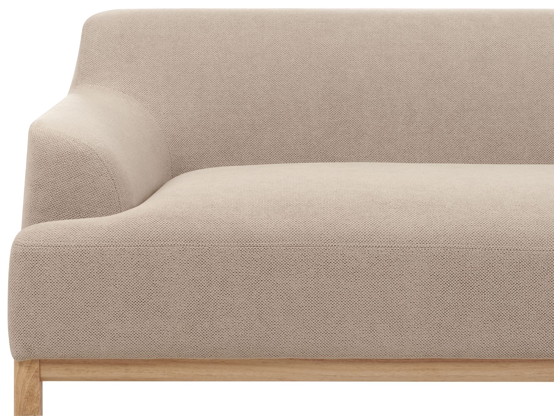 3 Seater Fabric Sofa Taupe SOSJO