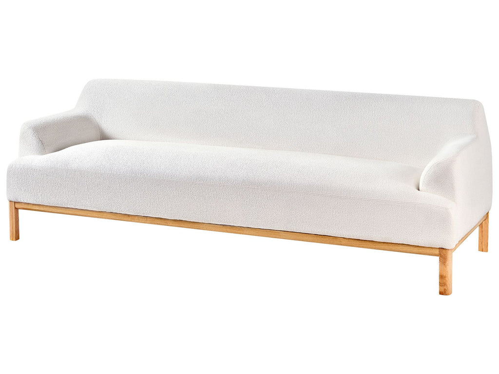 3 Seater Boucle Sofa Off-White SOSJO